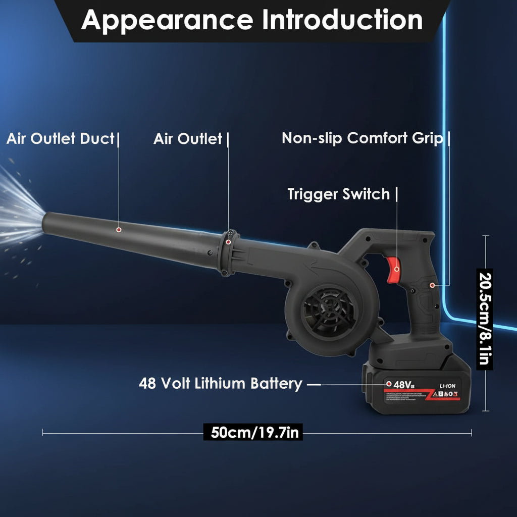 2-in-1 Cordless Leaf Blower Vacuum