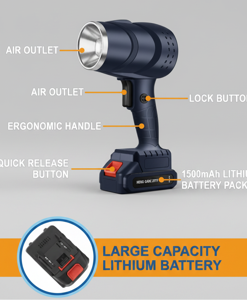 Air Blower – Powerful 48V Handheld